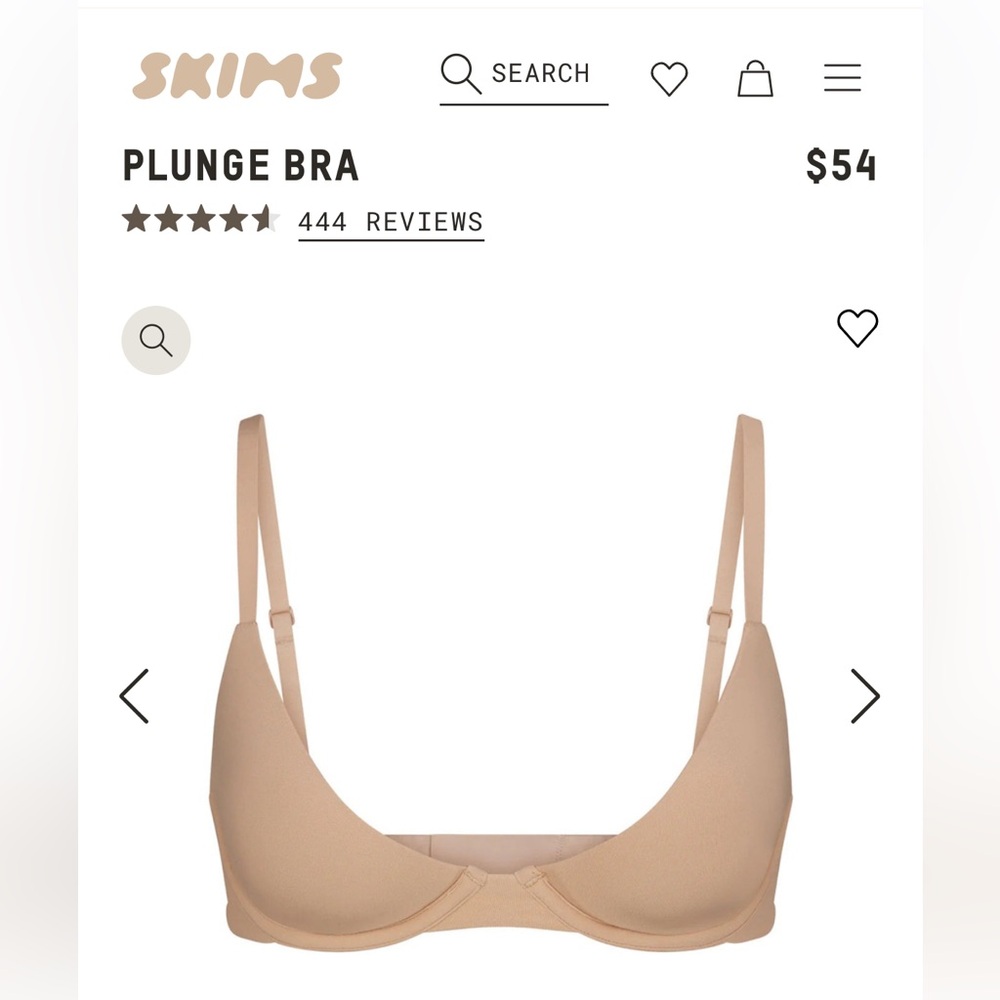 SKIMS Fits Everybody Plunge Bra
